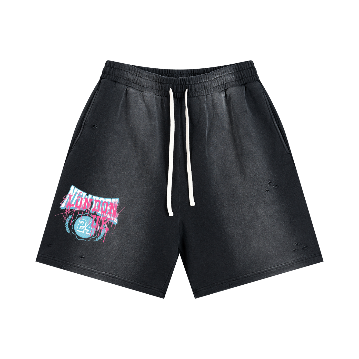 Sun Fade Distressed Shorts