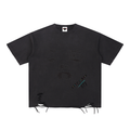 Snow Washed Raw-Hem T-Shirt