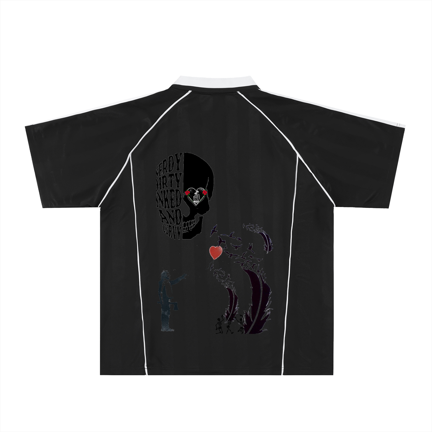 Shadow Stripe Collared Soccer Jersey